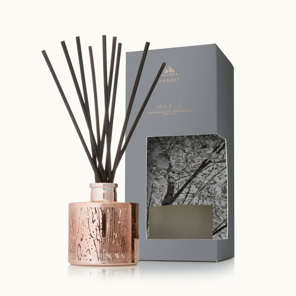 Thymes Forest Maple Petite Reed Diffuser with Metallic Pattern image number 0